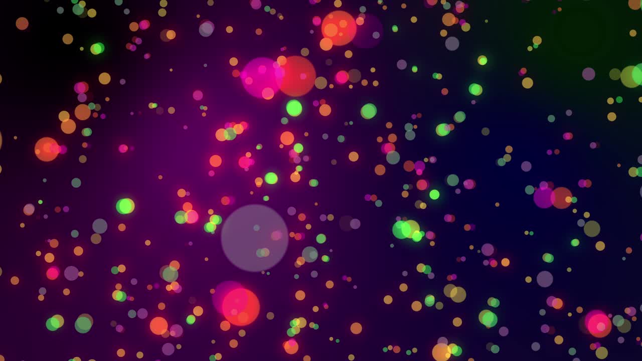 어두운 배경에 있는 다채로운 보케 빛과 원을 둘러싼 빛은 모든 콘텐츠 배경에서 크리스마스 콘텐츠를 위해 사용할 수 있습니다.