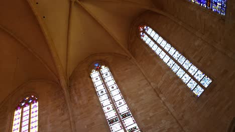 stained glass windows inside saint sacerdos cathedral