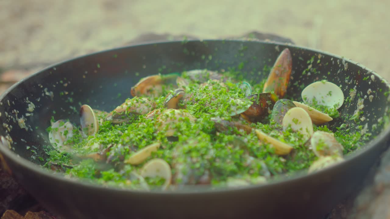 Cooking Seafood Outdoors