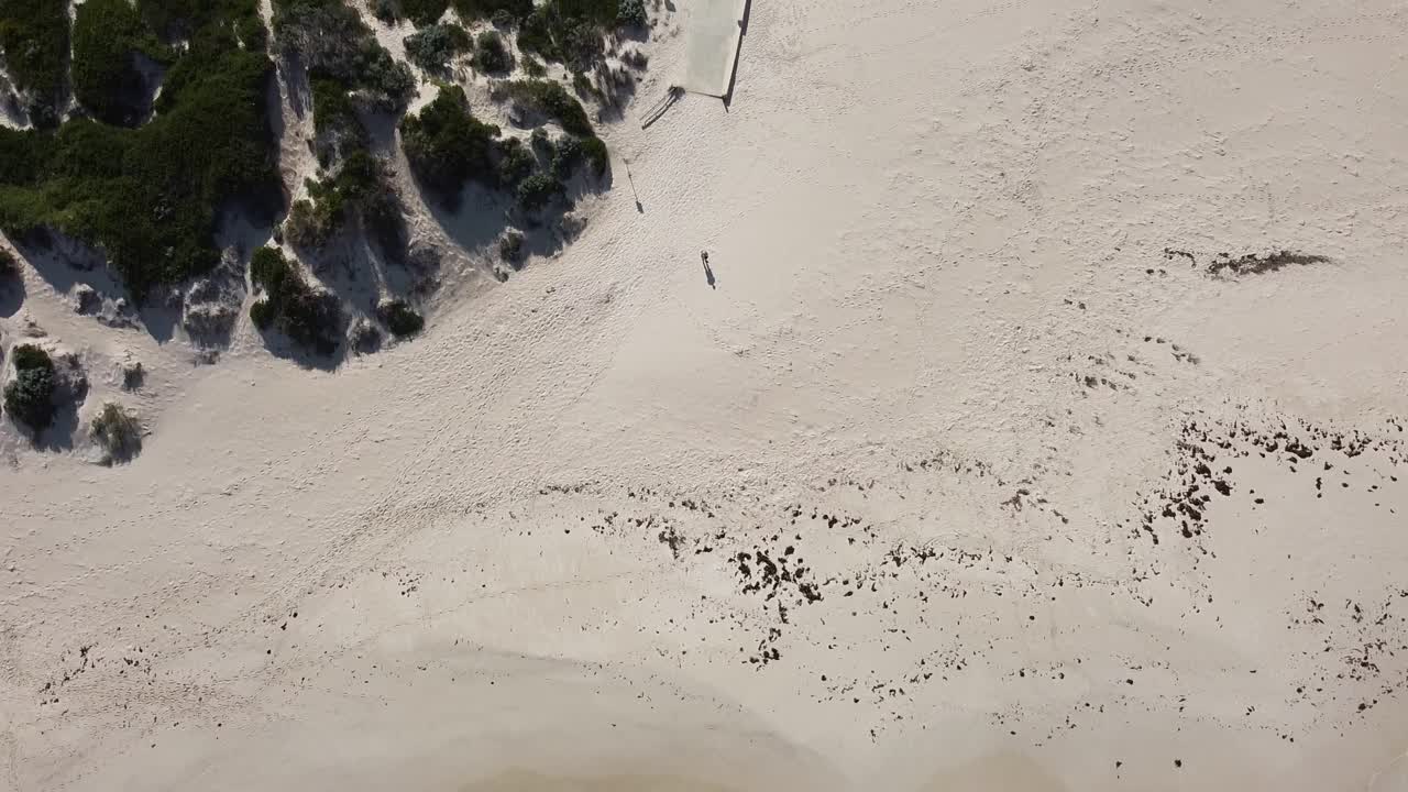 Aerial View of a Beautiful Beach and Coastal Park