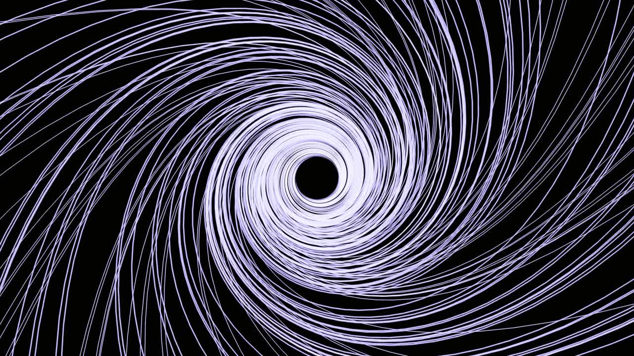 Vortice Spirale Astratto Turbinante di Linee Luminose
