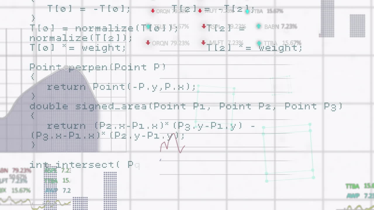 Animation der Datenverarbeitung auf weißem Hintergrund