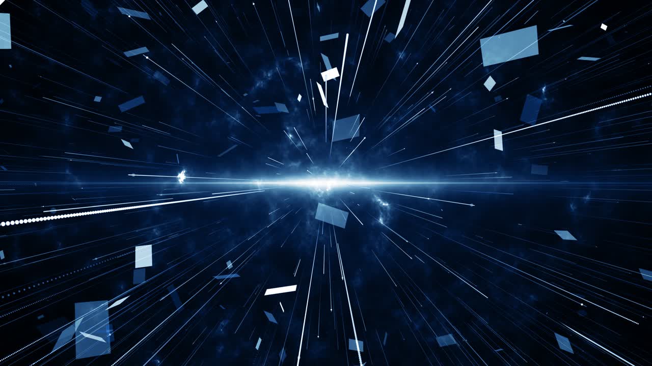 Particles Blue dust abstract light bokeh motion titles cinematic background loop