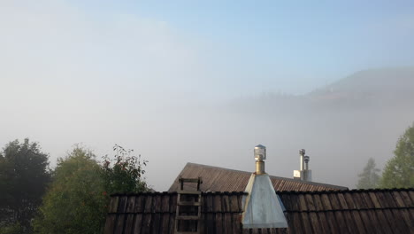 misty mountain cabin