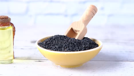 black cumin seeds and oil