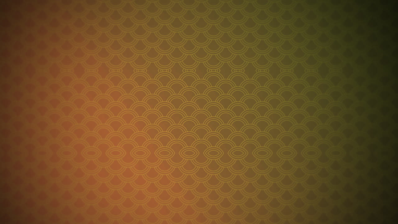 patrón geométrico moderno con anillos en filas en gradiente verde