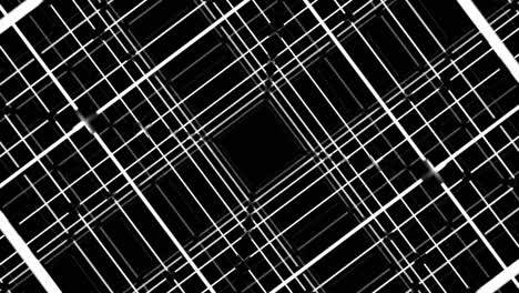 abstract geometric pattern with black and white lines