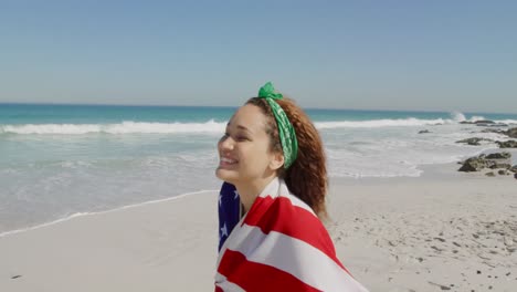 young woman by the sea