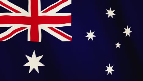 australia flag waving animation. full screen. symbol of the country