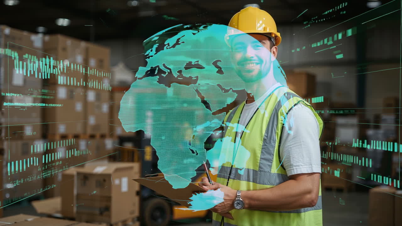 Global Logistics and Supply Chain Management with Warehouse Worker