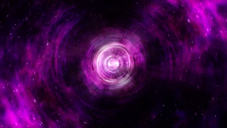 abstract 3d art space exploration through colorful pink purple wormhole vortex. 4k sci-fi seamless loop hyperspace tunnel interstellar travel concept. science fiction fantasy worm hole tunnel flight.