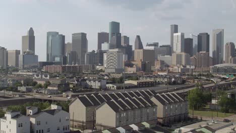 Establishing-shot-of-downtown-Houston-from-from-historic-Third-Ward-area