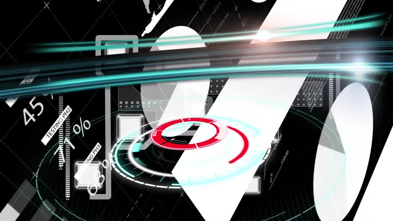 데이터 처리에 대한 범위 스캐닝의 애니메이션