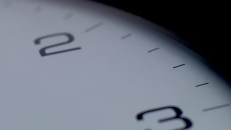 office clock macro footage