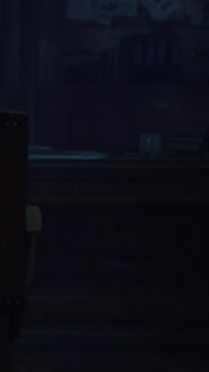 Cozy evening in a dimly lit study filled with warmth and character