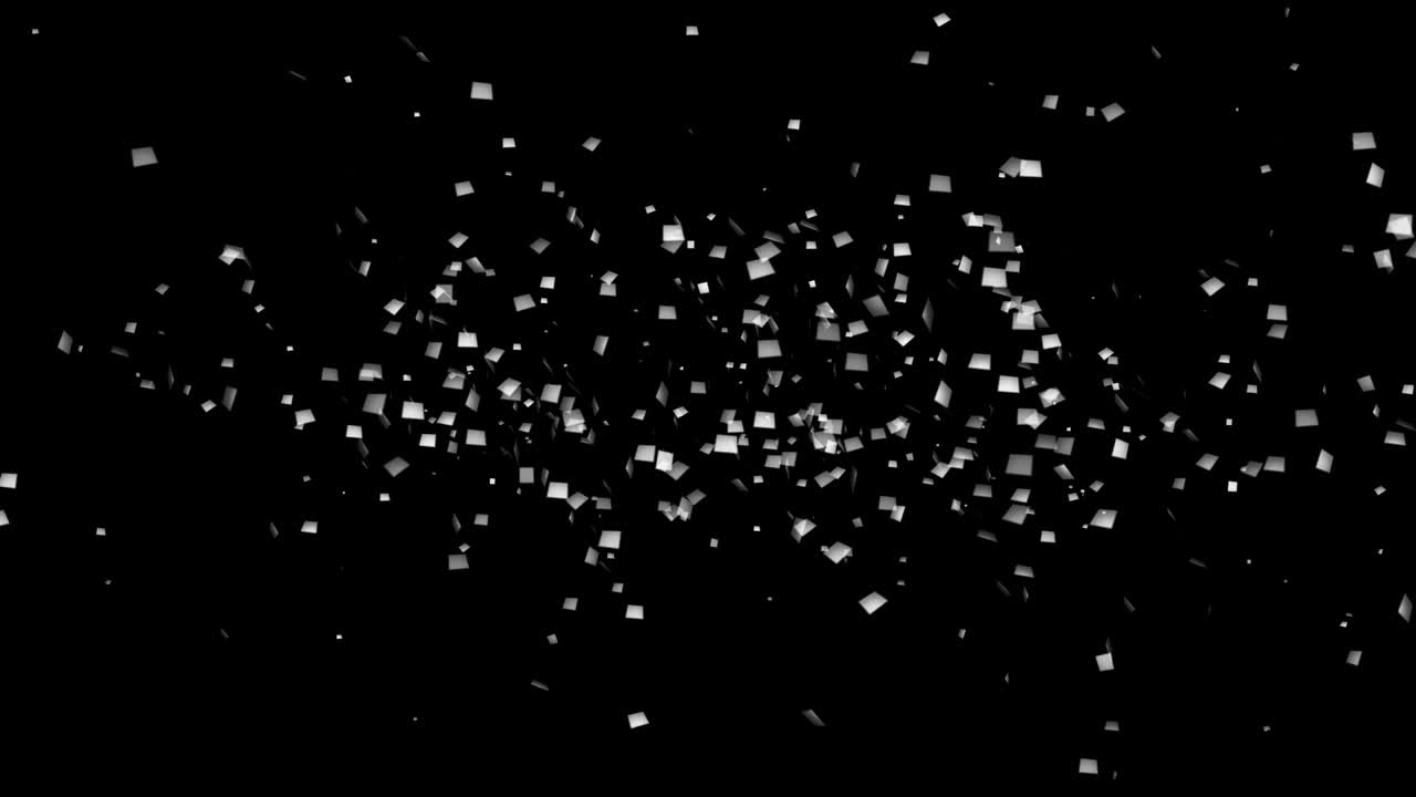 다채로운 콘페티 기념일 파티 애니메이션 3d