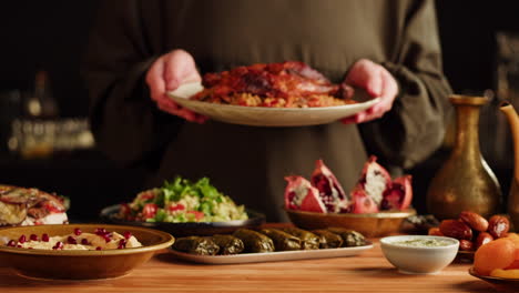 delicious middle eastern feast