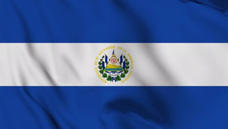 la bandera de el salvador es una animación sin fisuras.