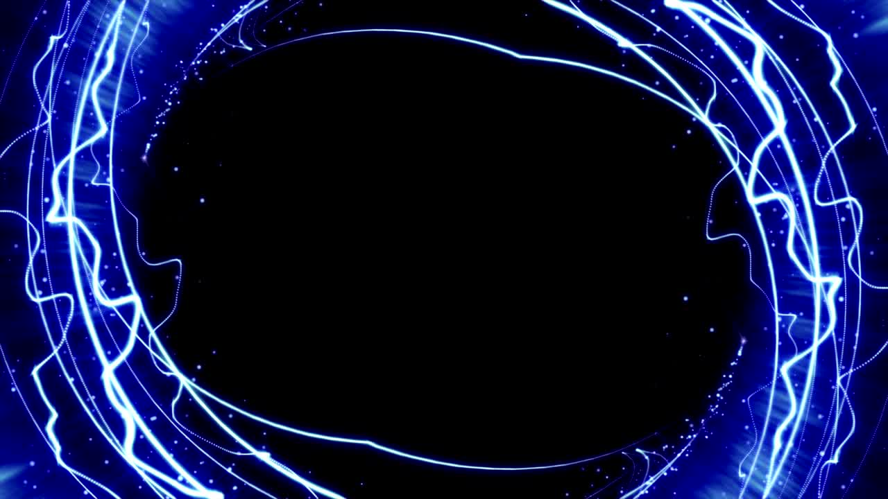 마법의 입자 반지 추상적인 배경, 애니메이션, 렌더링, 루프