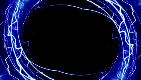 las partículas mágicas anillo fondo abstracto, animación, renderización, bucle