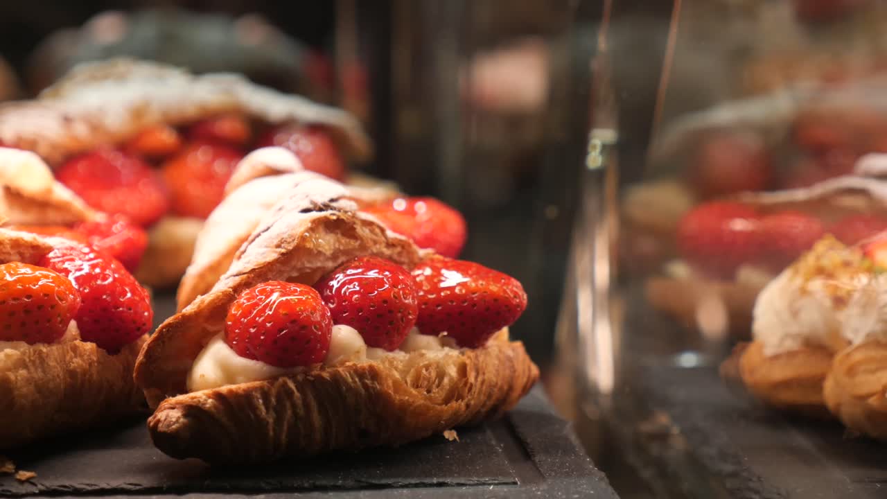 Strawberry Croissant Pastries