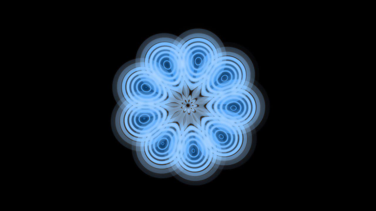 animación de formas geométricas abstractas. un fondo lleno de imaginación y creatividad. el fondo es negro. el color es azul claro.