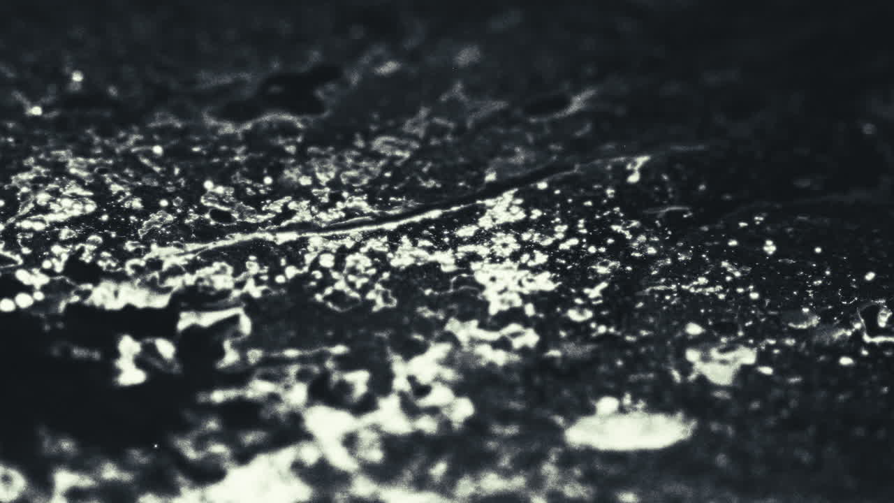 Old footage of weird science experiment - macro liquids