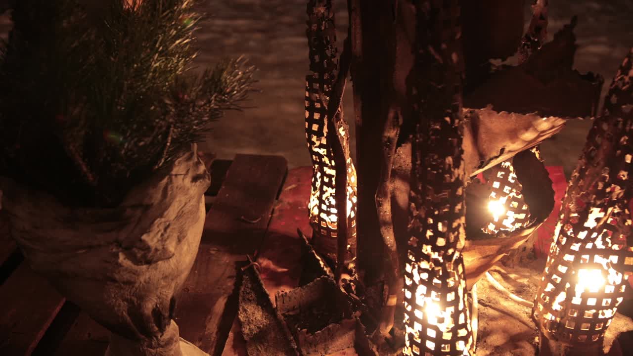 고대 스칸디나비아 바이킹 전사들의 희생을 위한 빛나는 의식 장소.