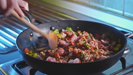 preparar relleno de chili con carne para receta de tortilla