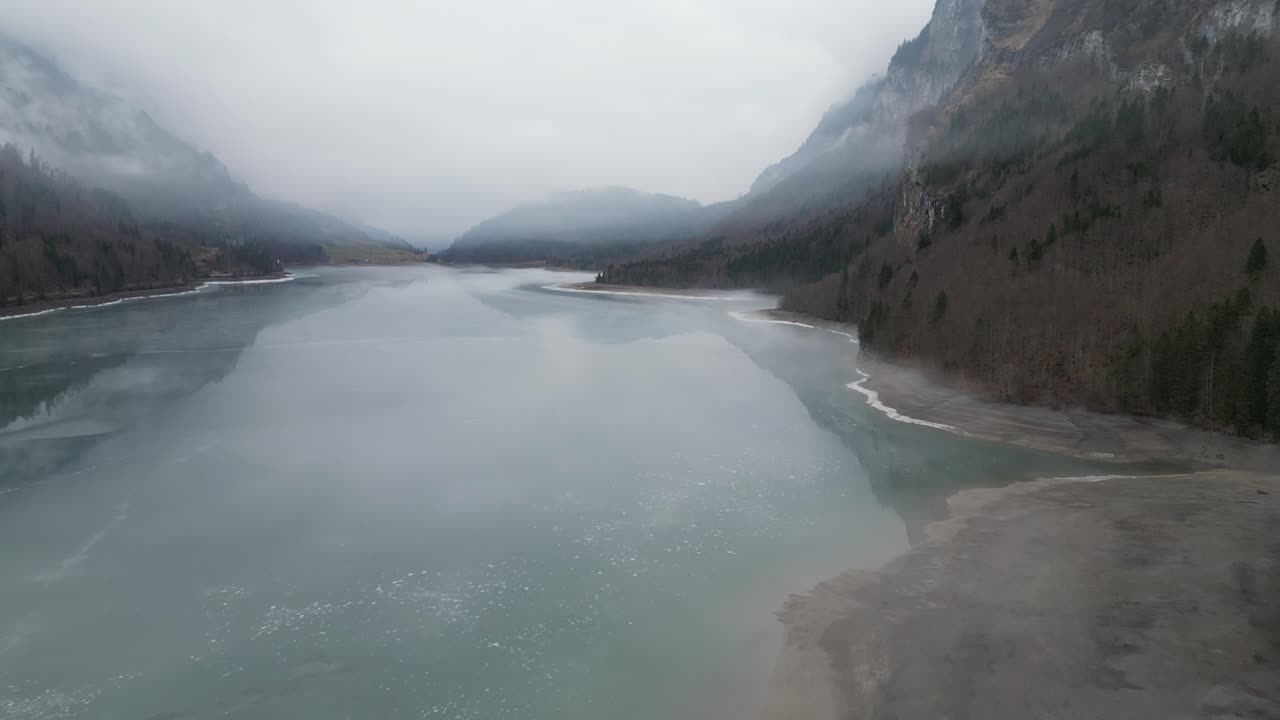 Klöntalersee Glarus Switzerland wilderness surrounds this mystical lake