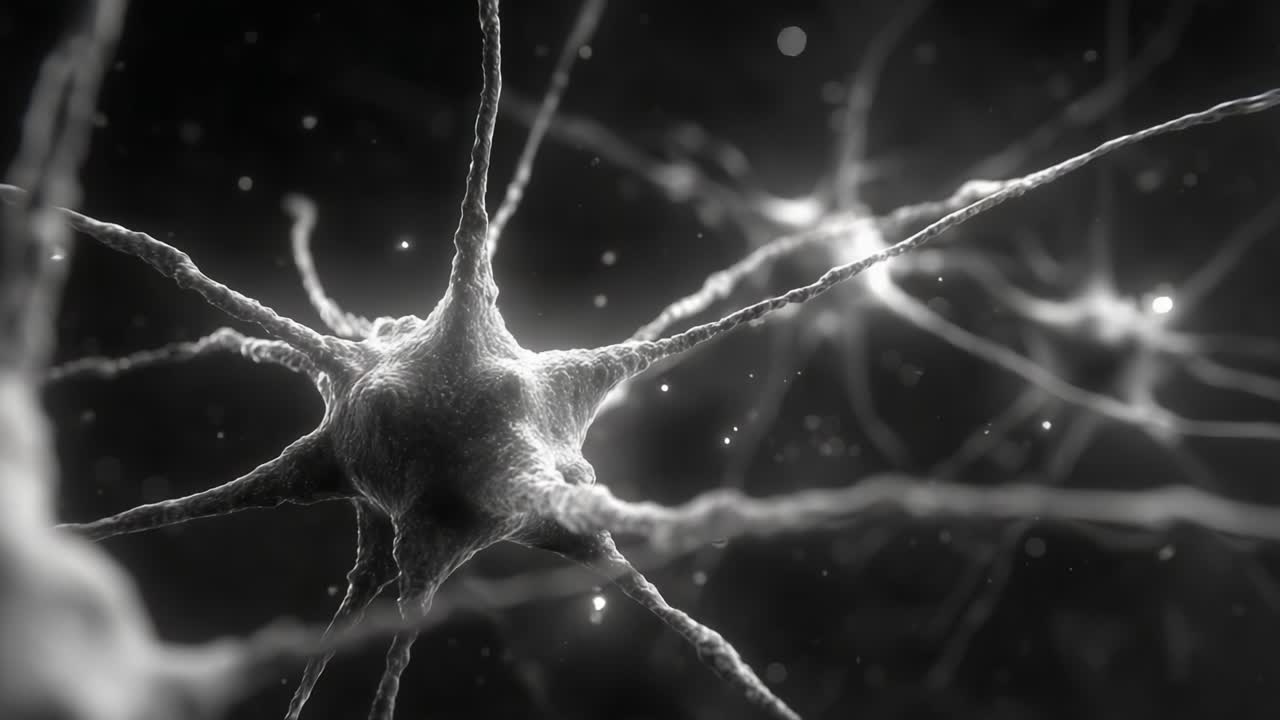 Exploring the Intricate World of Neurons: A Close-Up View of Neurobiology and Neural Networks in Action, Highlighting Their Structure and Connectivity