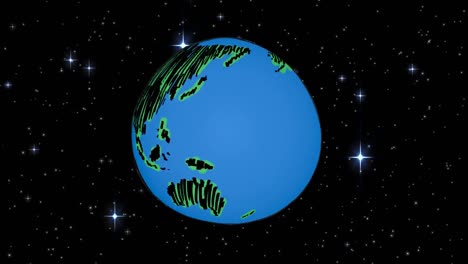 earth in universe with starts