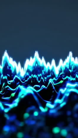 ondas de luz azul abstractas