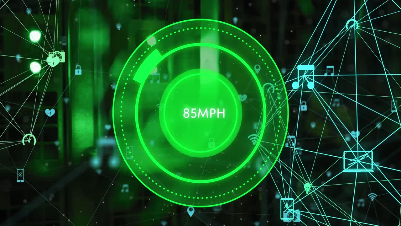 서버  ⁇ 을 통한 연결 네트워크의 애니메이션