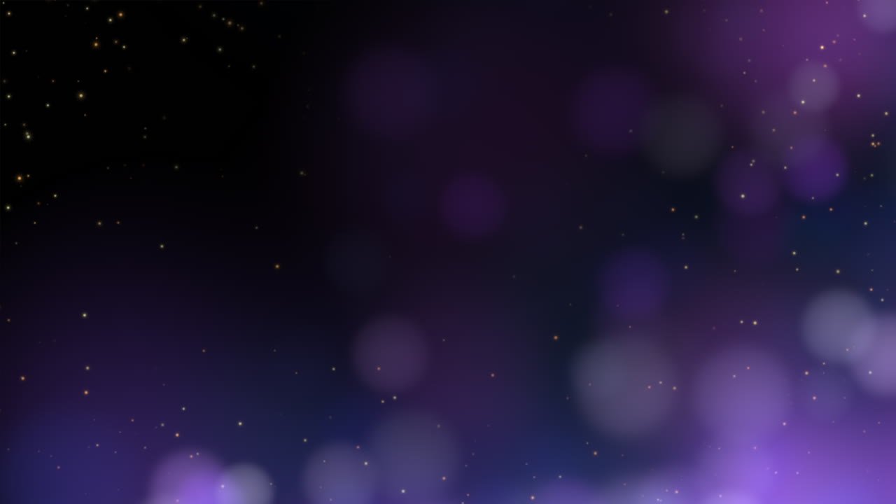 caída de brillos azules y partículas sobre la moda y el fondo brillante