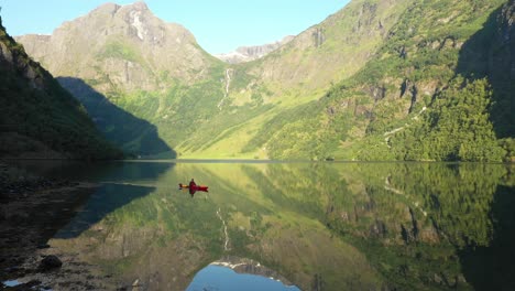 early morning kayaking in norway