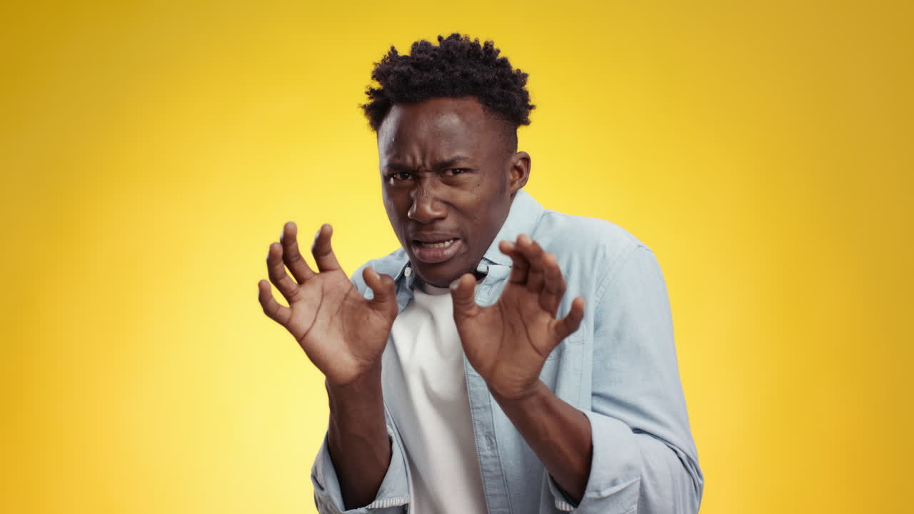 Man expressing disgust