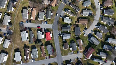 Roofing-of-american-housing-area-in-sunlight