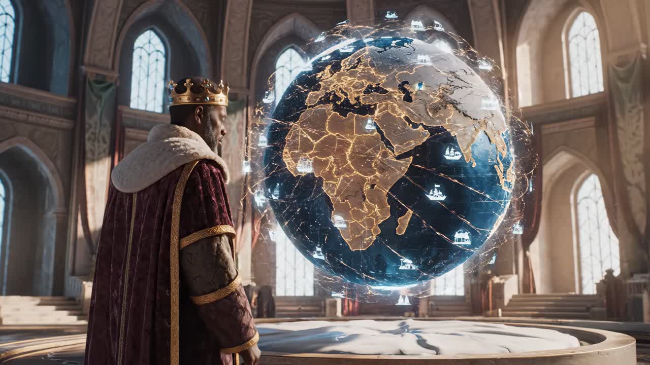 A King and the Digital Globe