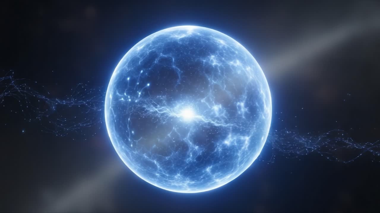 Stunning Transformation of a Celestial Sphere: A Journey Through Cosmic Light and Energy in Two Frames