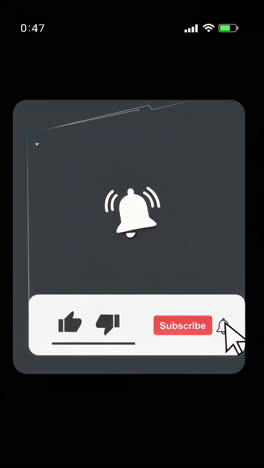 youtube subscribe and notification bell interaction