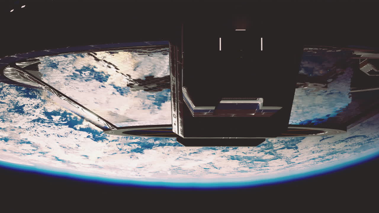 지구 도를 돌고 있는 우주 정거장