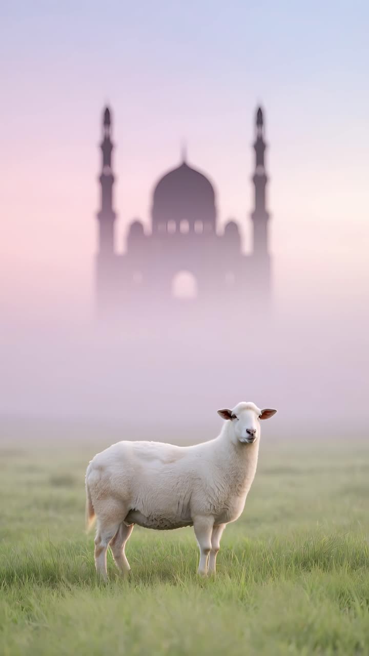 Eid al-Adha Moschea Sfondo islamico 4K