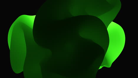 Futuristic-green-geometric-form-on-black-gradient