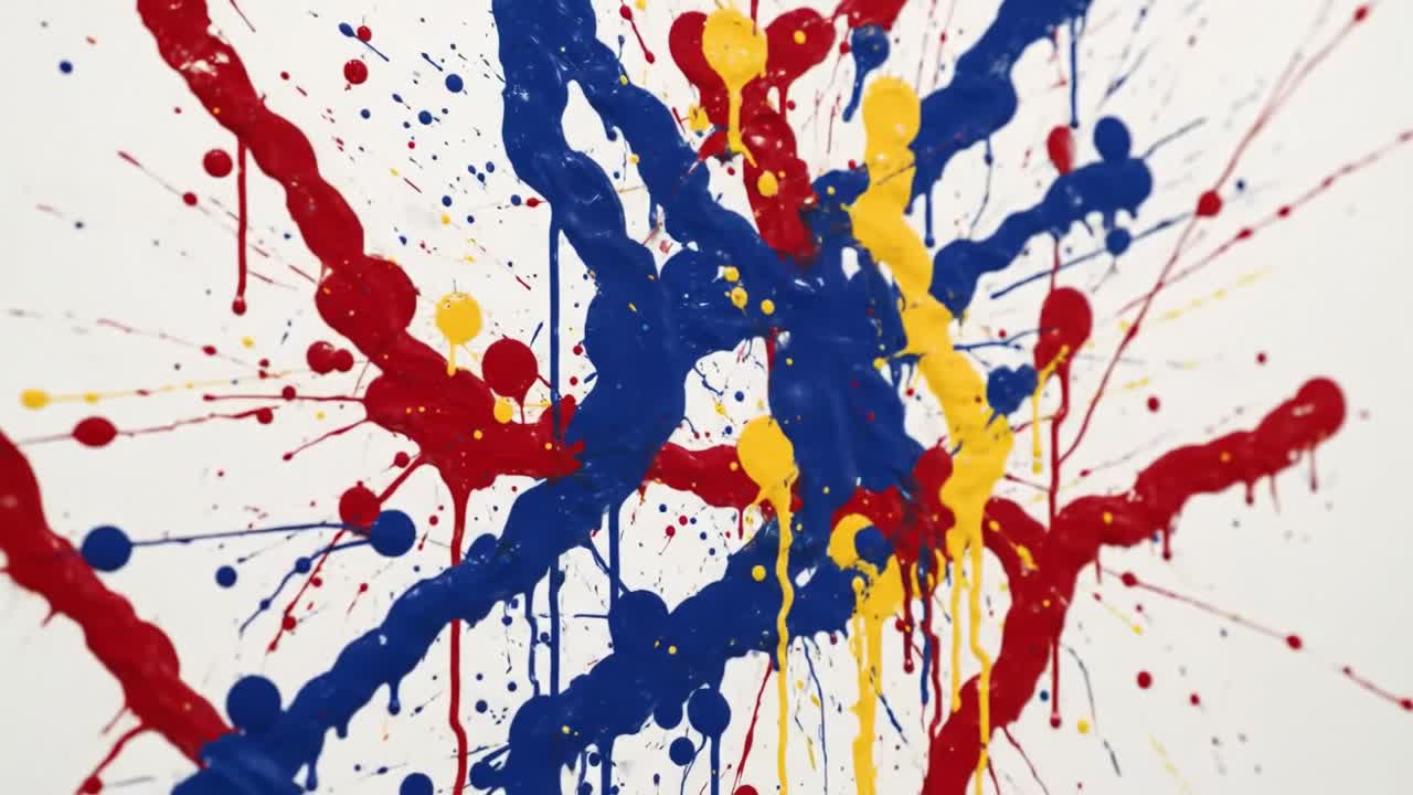 Abstract Paint Splatters