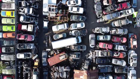 Aerial-View-of-junkyard-Overhead