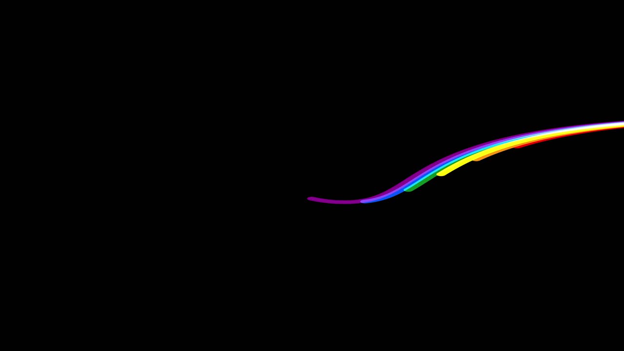 una serie de colores de orgullo fusionados que fluyen a través de la pantalla