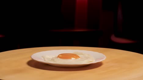 fried egg on a plate