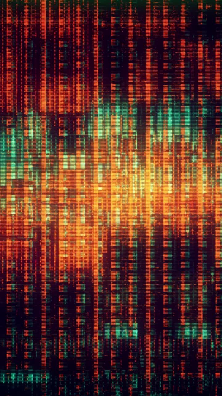 Flickering Digital Data Lines Abstract Background