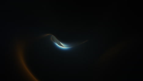 flowing futuristic dark blue waves